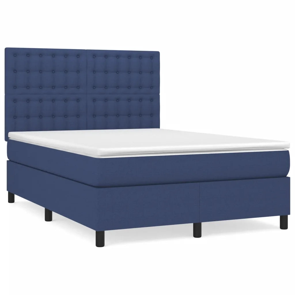 Giroletto a Molle con Materasso Blu 140x190 cm in Tessutocod mxl 75741