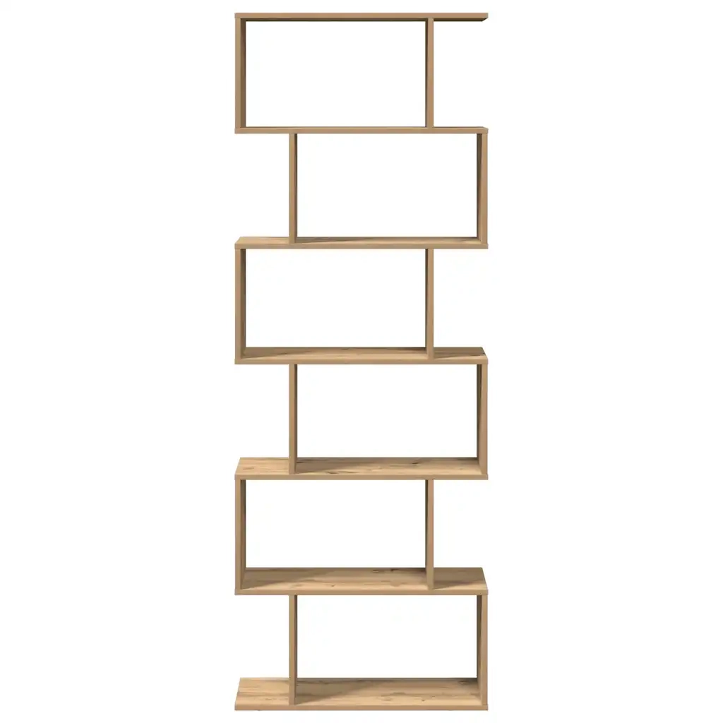 Libreria 6 Ripiani Rovere Artigianale 70x24x193 cm Truciolato