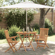 Set da Pranzo per Giardino 3 pcs Marrone 3385965