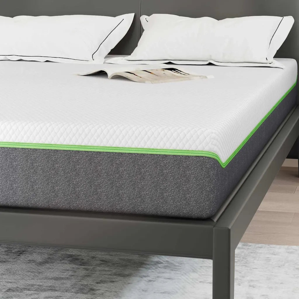 vidaXL Materasso Bianco e Grigio 140 x 190 cm Molle Insacchettate