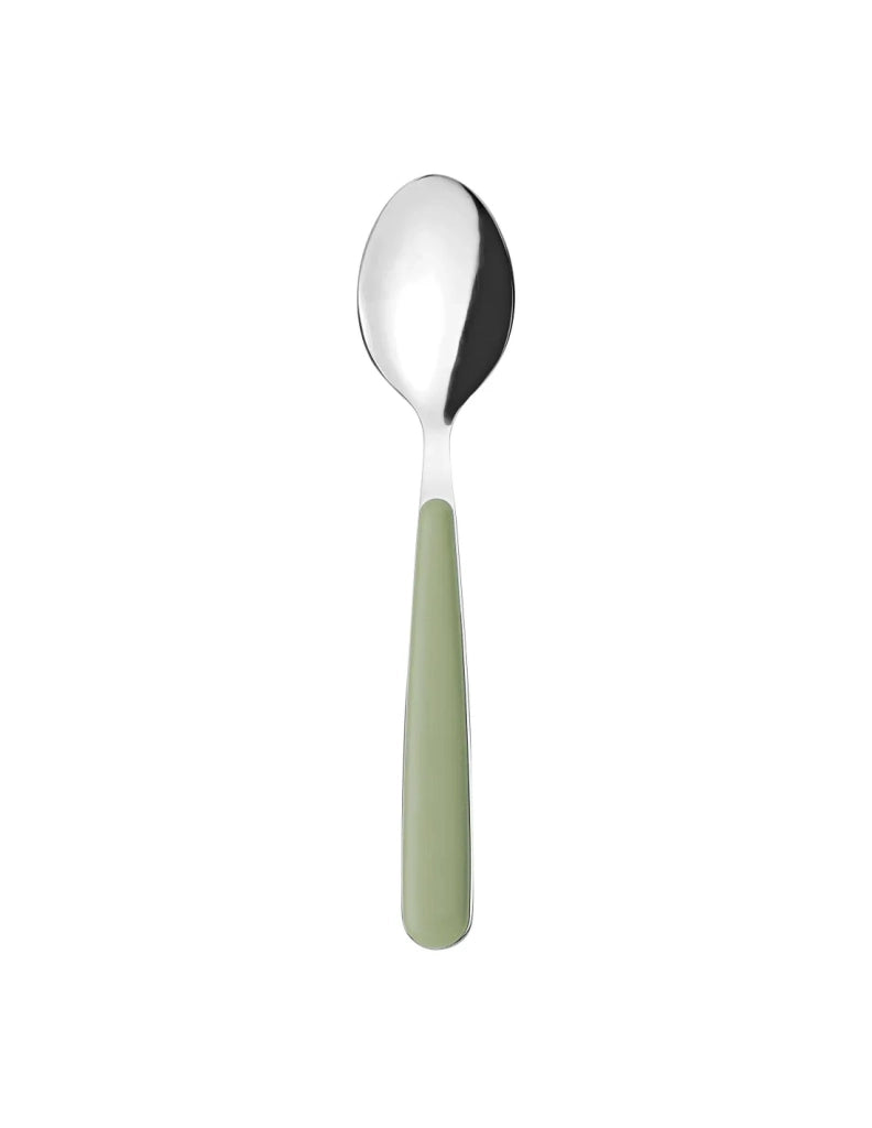 Cucchiaio da tavola in acciaio inox verde alga