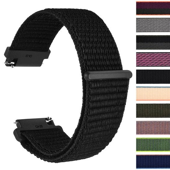 Cintura Sport in Nylon 20mm - Cintura in Nylon adesivo 20mm - Nero