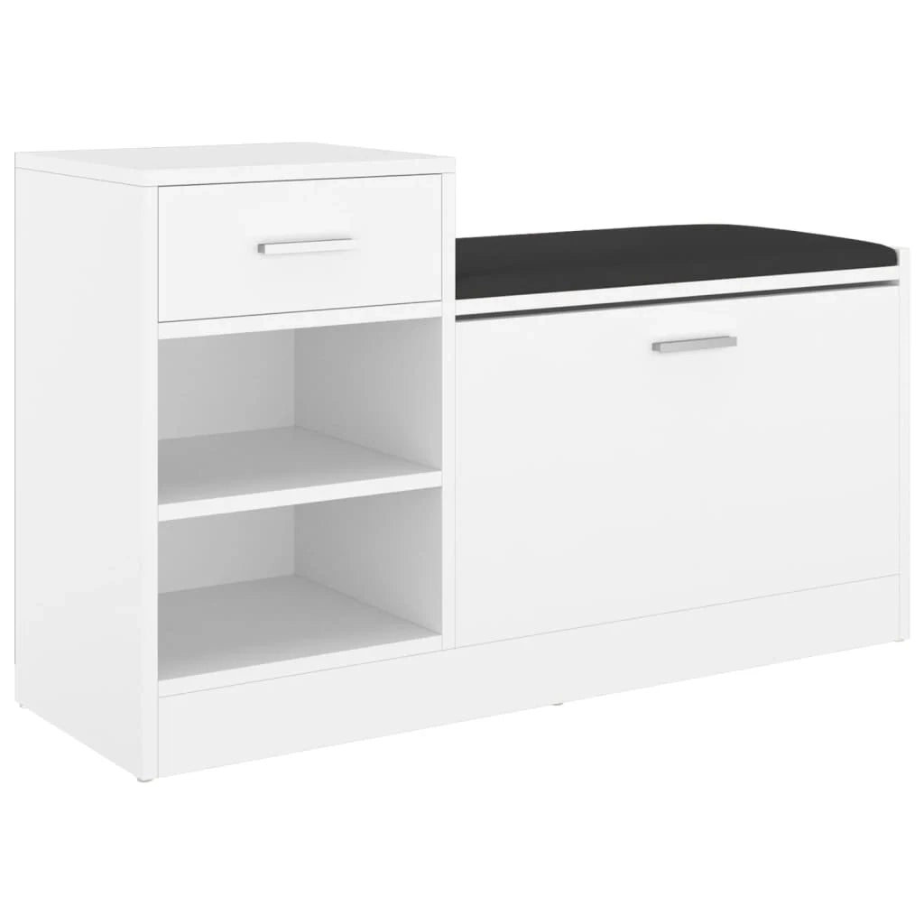 scarpiera scarpiera cassettiera scaffale mobile ingresso ripostiglio 94,5 x 31 x 57 cm legno composito bianco 02_0022892