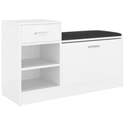 scarpiera scarpiera cassettiera scaffale mobile ingresso ripostiglio 94,5 x 31 x 57 cm legno composito bianco 02_0022892