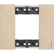 Placca Bticino Living Now 2 moduli oro KA4802ZW