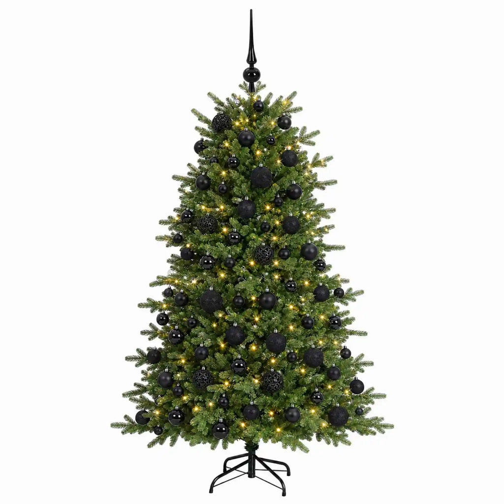 Albero di Natale artificiale con palline 210 cm 300 LED 3466428