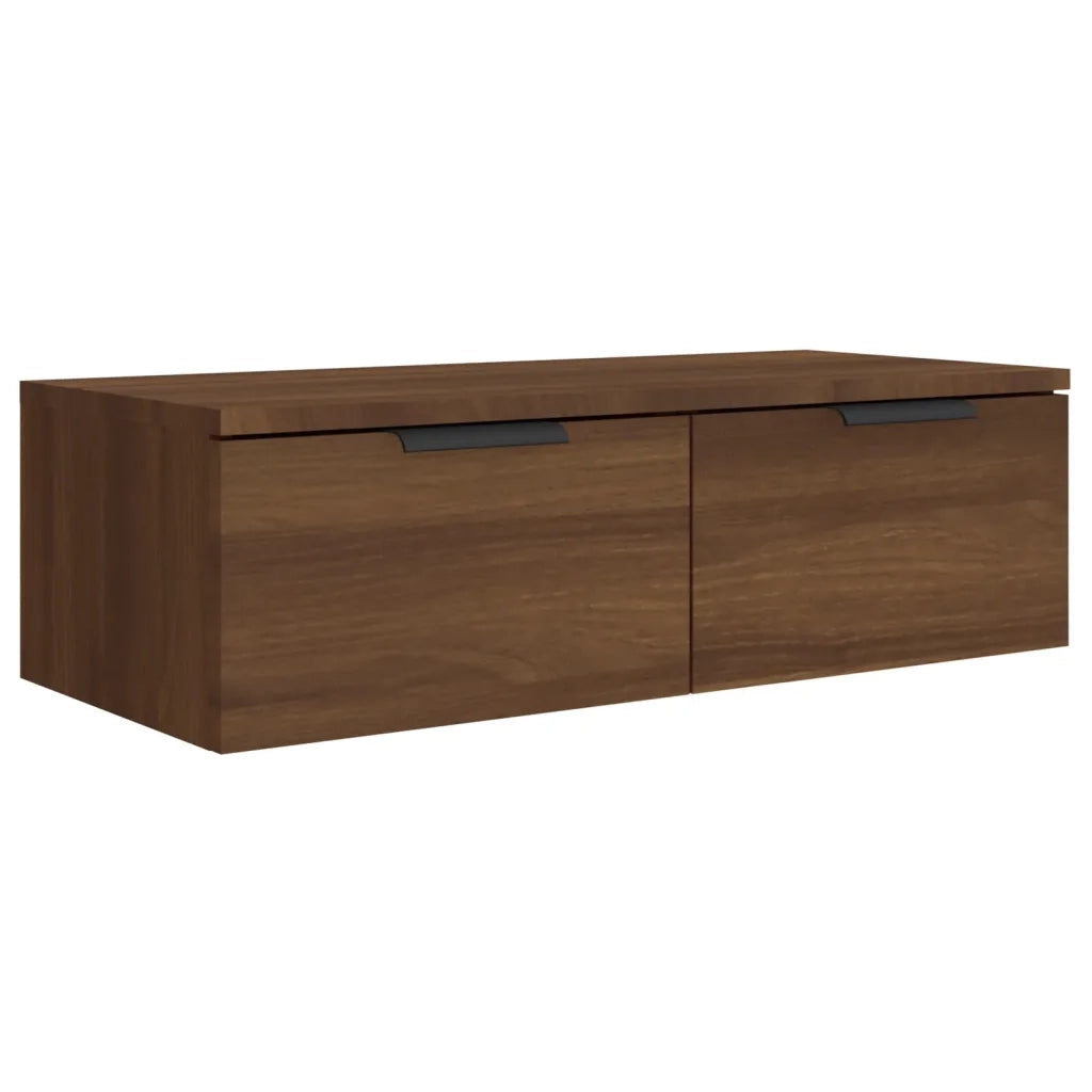 Mobili Pensili 2 pz Marrone Rovere 68x30x20cm Legno Multistrato cod mxl 32807