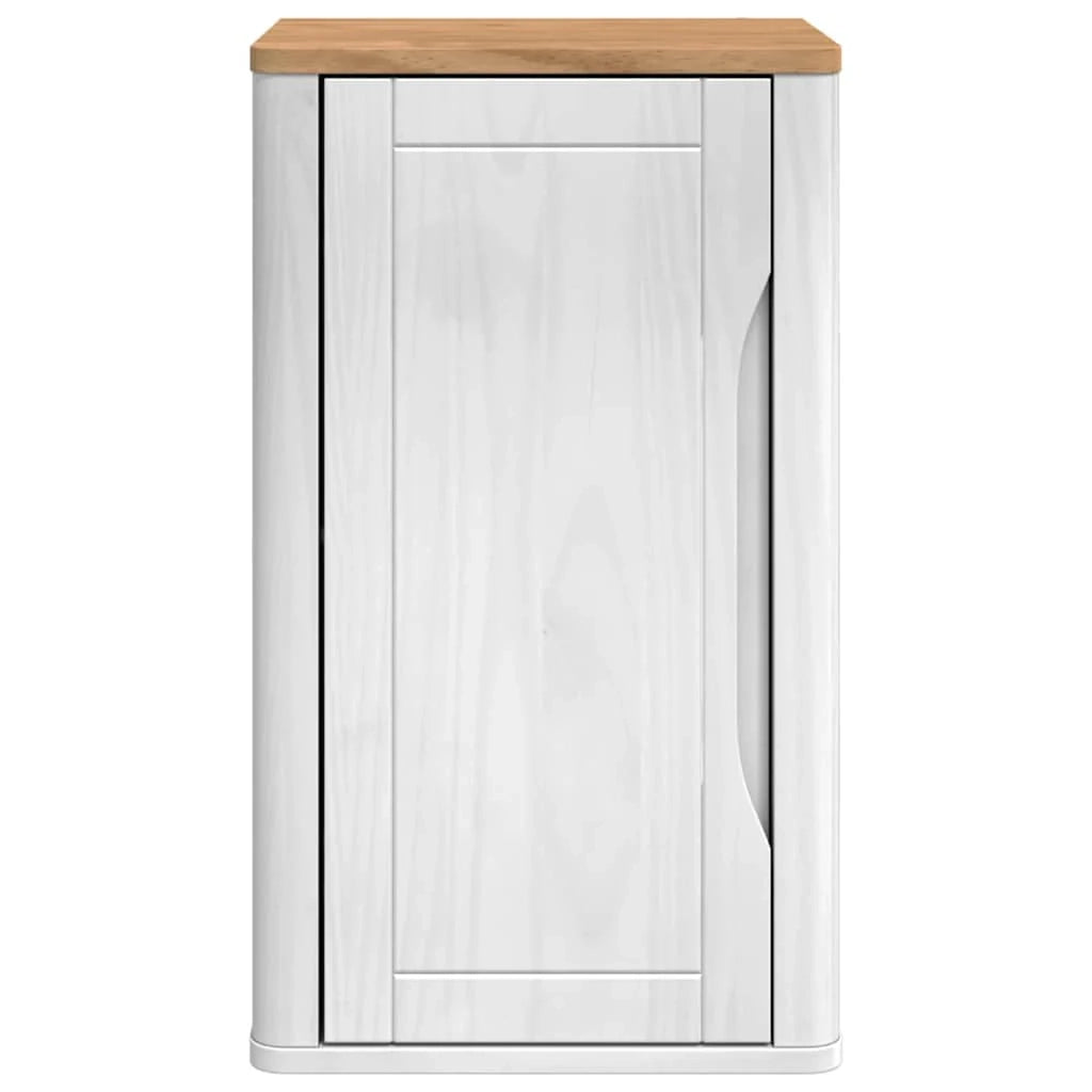 Mobiletto da bagno moderno a parete contenitore 35 x 30 x 60 cm legno di pino bianco 02_0058948