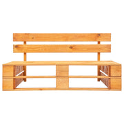 Panca da Giardino in Pallet in Legno Marrone ambra 45765