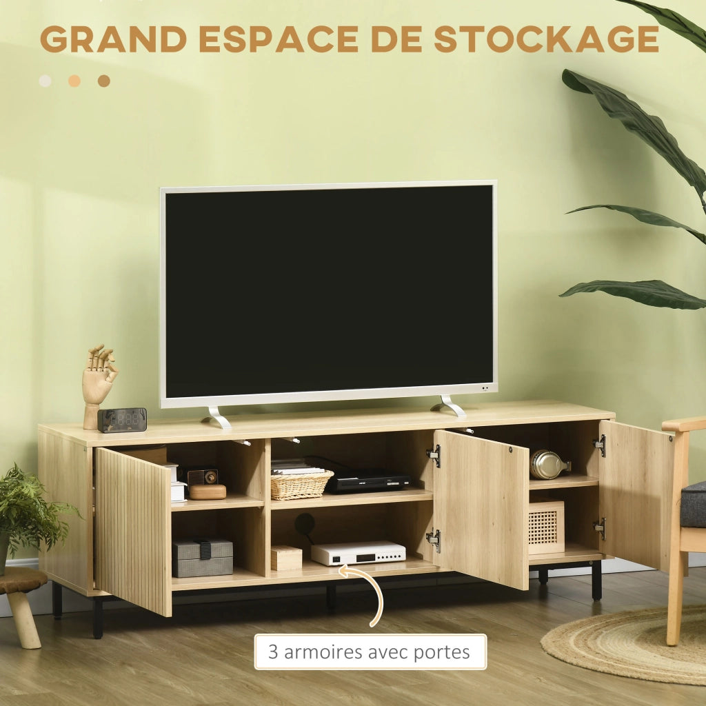 Mobile TV con ripiani regolabili ¨C zephmum ¨C 150x40x51 cm
