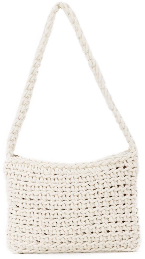 Borsa a tracolla per donne, ragazze, piccola borsa a maglia, borsa per spalla estiva intrecciata