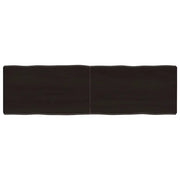 Piano Tavolo Marrone Scuro 140x40x(2-6)cm Rovere Non Trattatocod mxl 128676