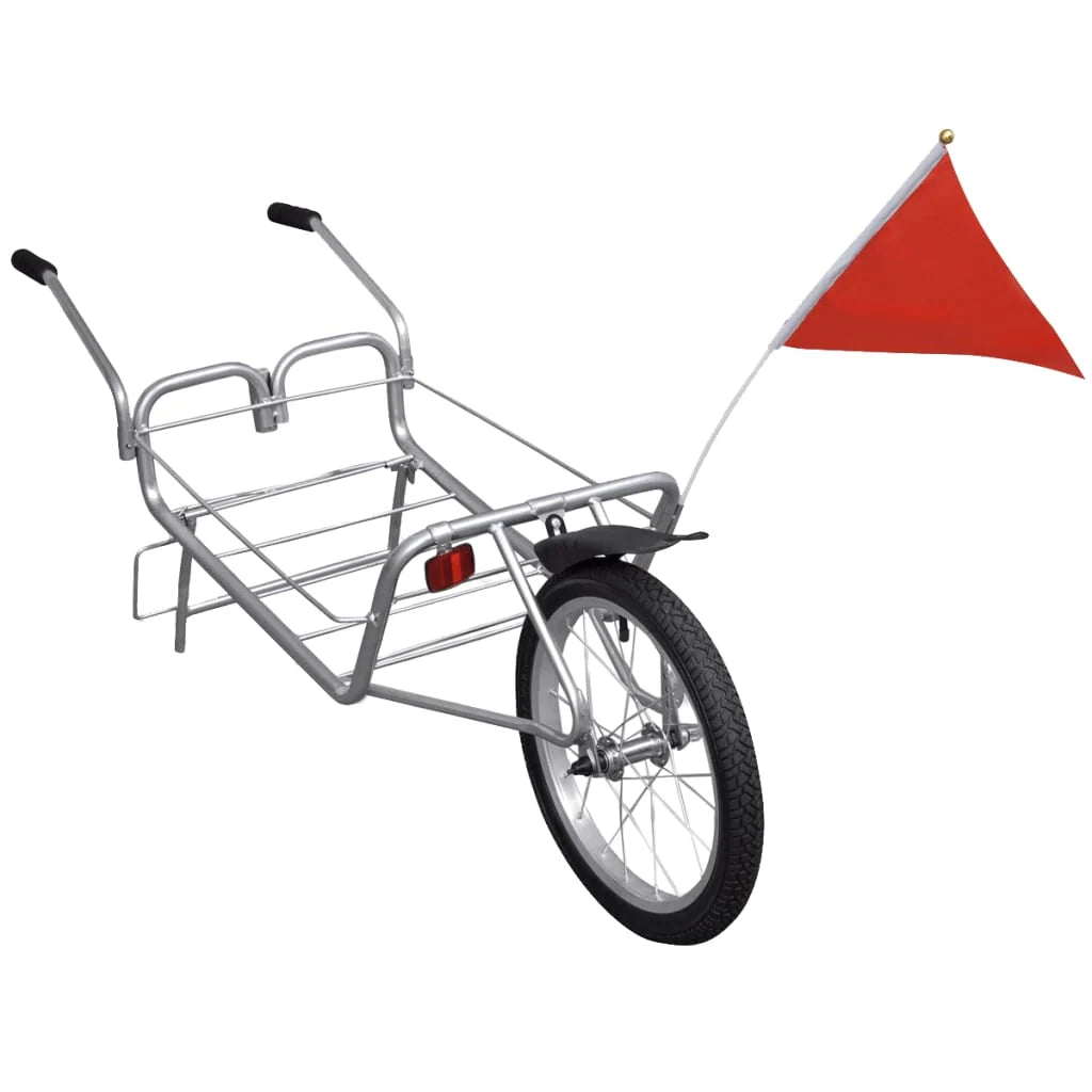 Rimorchio per bicicletta a ruota singola con borsa portaoggetti 02_0004491