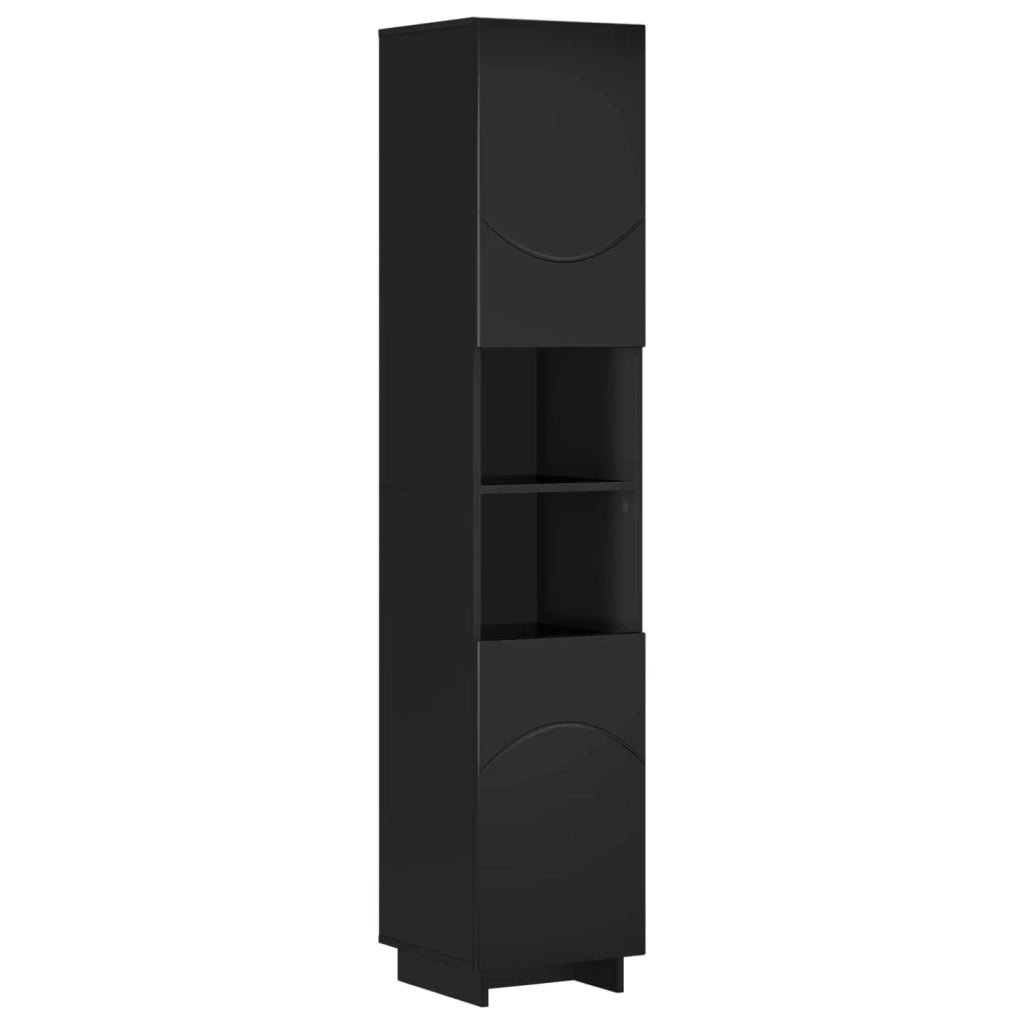 Set mobili da bagno 3 pz Nero Legno ingegnerizzato 3433056