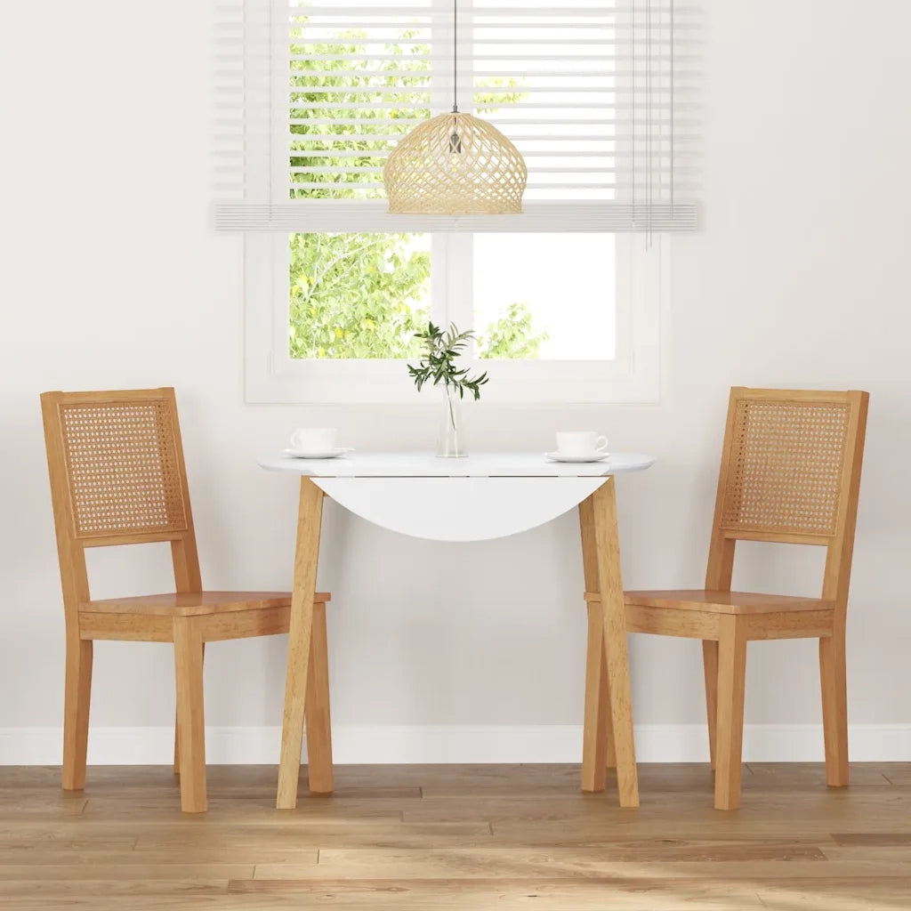 Sedie da Pranzo 2 pz in Legno Massello di Hevea 4102479
