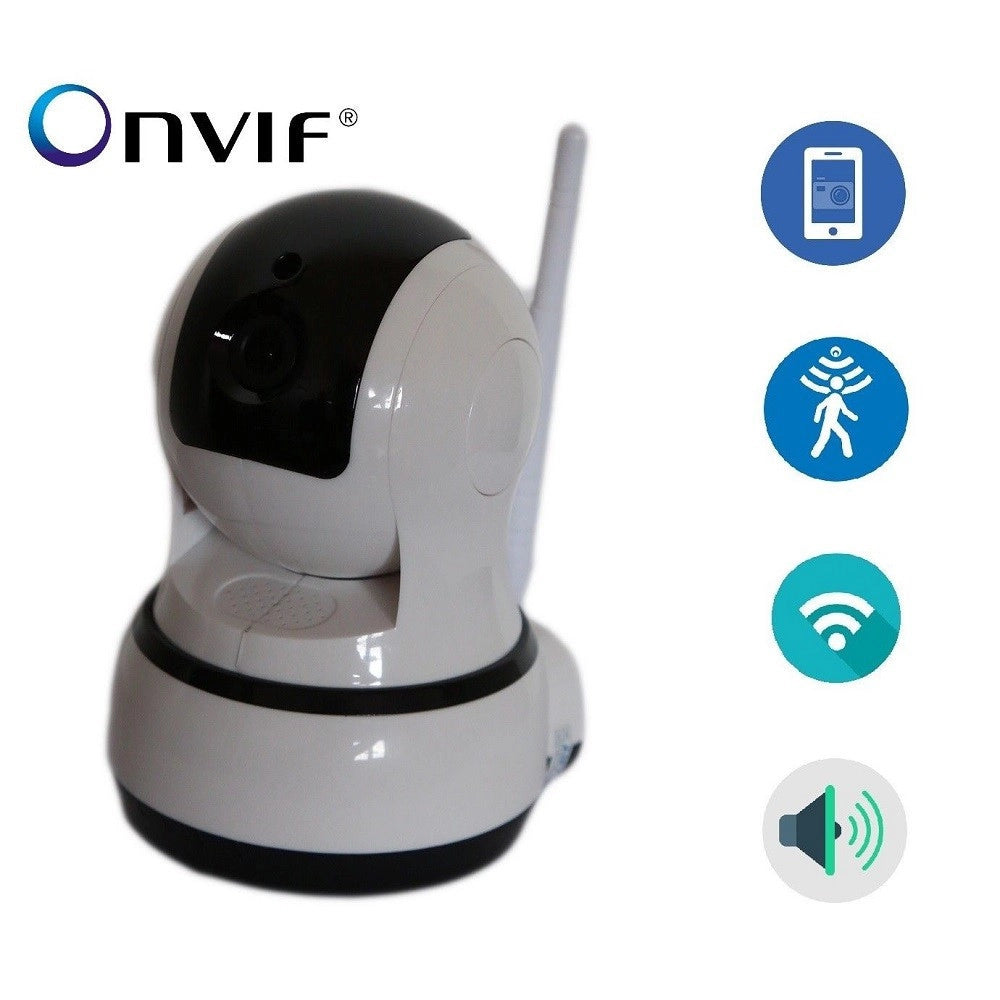 Trade Shop - Telecamera Ip Motorizzata Wireless Led Ir Hd 720p Wifi Rete Lan Onvif -