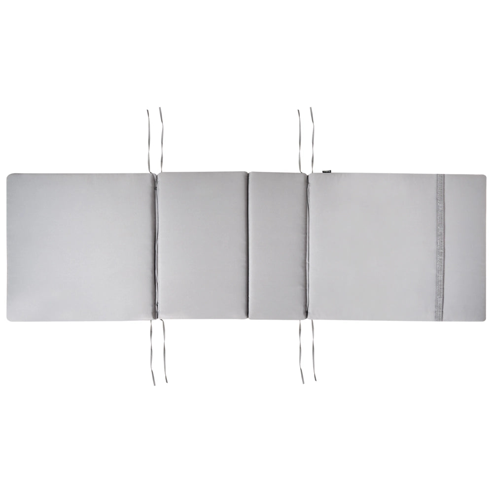 Cuscino Imbottito per Lettino Prendisole Tessuto grigio chiaro per esterni dal design moderno