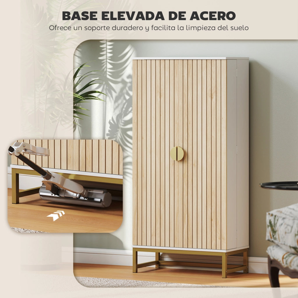 Armadio Dispensa Cucina ¨C Xylo ¨C Bianco 2 Ante 12 Ripiani Regolabili Multiuso