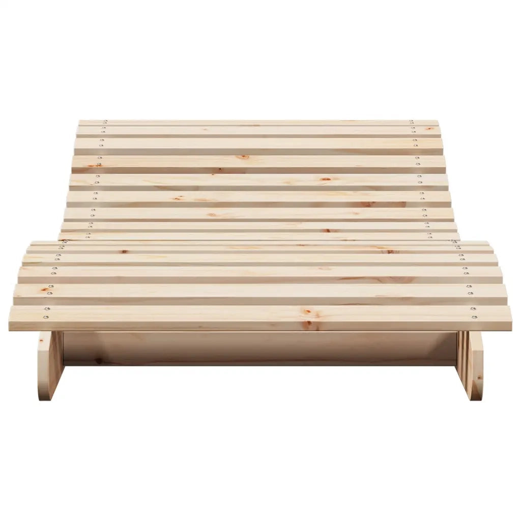 Lettino Prendisole 205x80x31,5 cm in Legno Massello di Pino 832584