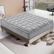 Materasso Singolo 100x190 Molle progressive - Alto 27 cm - Ortopedico - Sfoderabile - con topper Memory in OMAGGIO