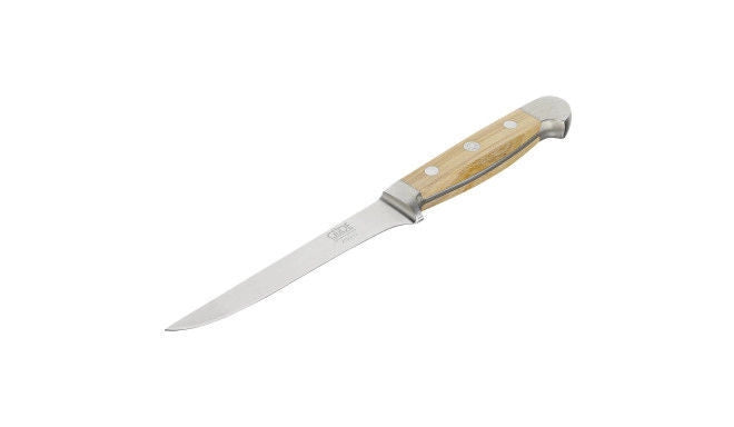 Güde B703-13 Alpha Pero Coltello da disosso flessibile 13 cm in acciaio al cromo vanadio molibdeno forgiato a mano lunghezza totale 26,3 cm colore Legno di Pero