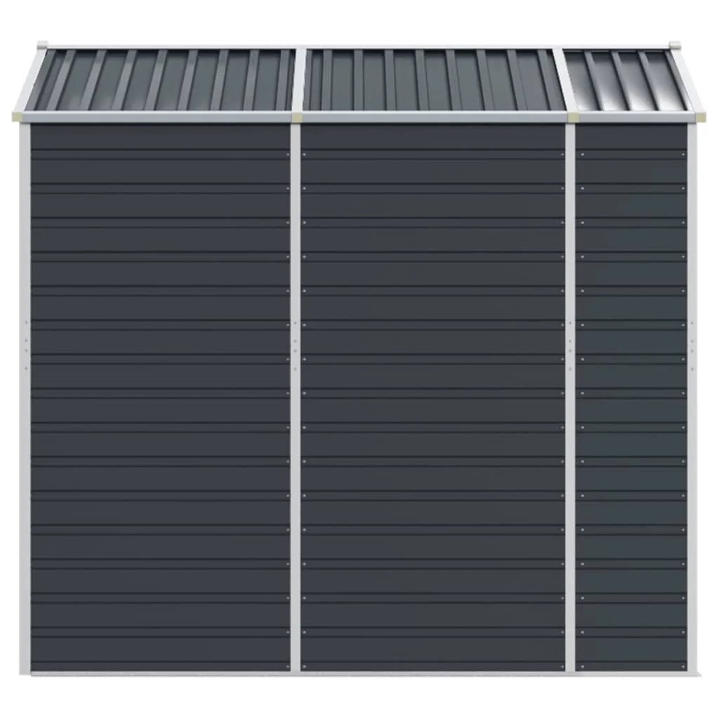 Casetta da giardino cabina ripostiglio casetta da esterno robusta casetta per attrezzi 191 x 215 x 198 cm acciaio zincato antracite 02_0022184