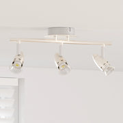 Faretto da soffitto 3 vie regolabile Nichel opaco GU10