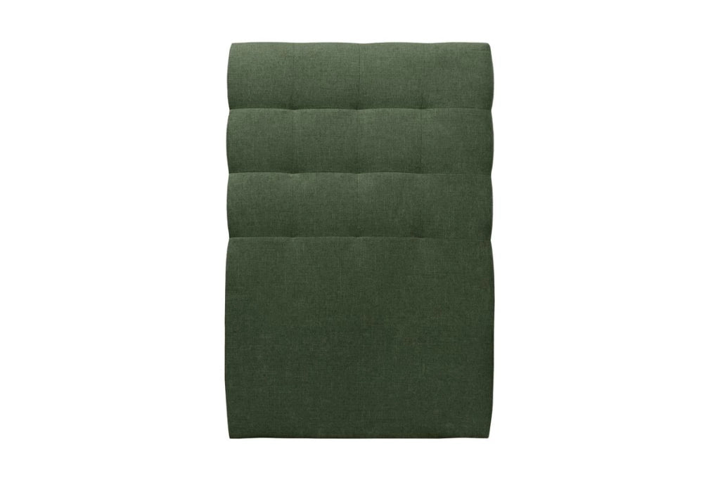 Letto 90x190 cm con testata imbottita - Tessuto Tela opaca