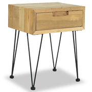 Comodini 2 pz 40x30x50 cm in Legno Massello di Teak 3057527