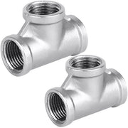 Fitting a 3/4 pollice - 2 pezzi - Acciaio inossidabile - 3 vie - Connettore di acqua - Alta qualità - Fitting di tubo