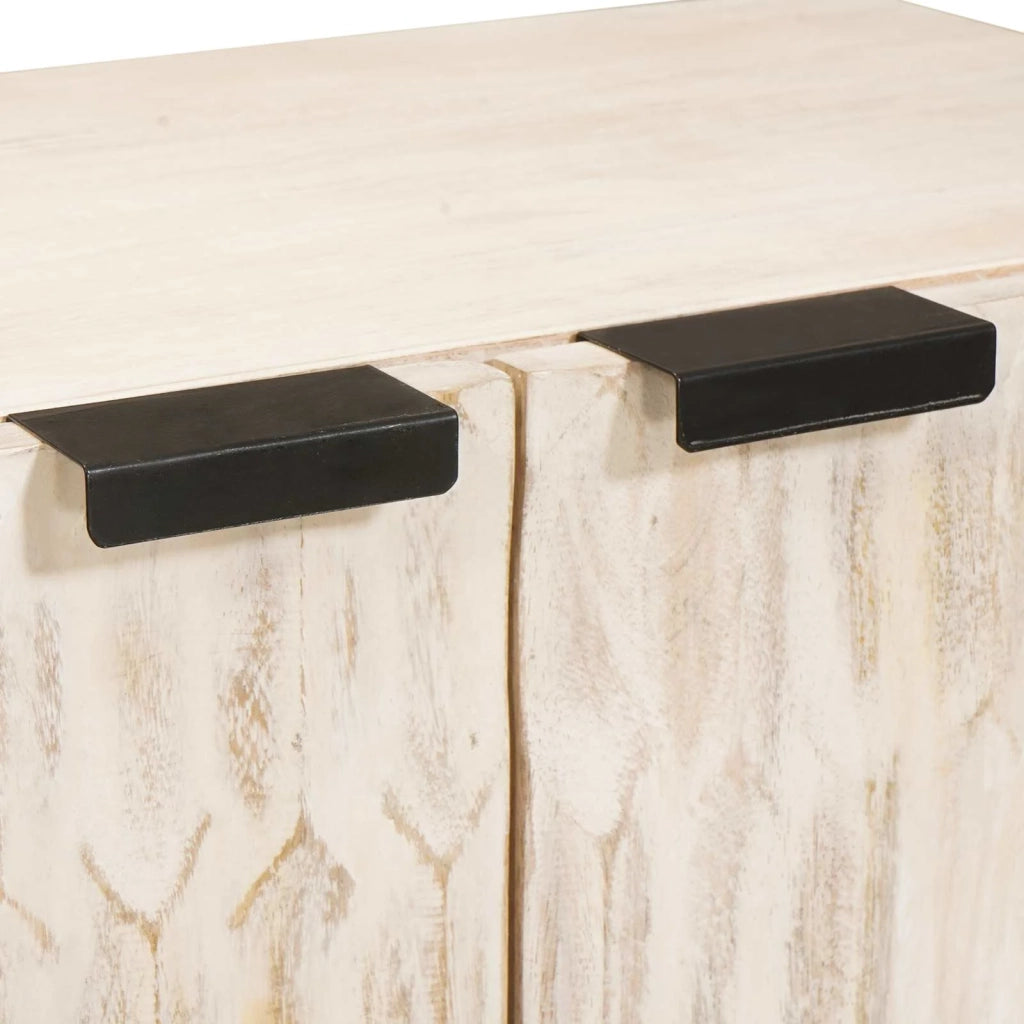 Credenza Finitura Bianco Lavato 60 x 33 x 75 cm 4017866