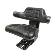 Sedile nero per trattore con tripla regolazione e ammortizzatore UTB U-445 e U-650.