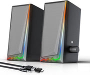 Sistemi Altoparlanti RGB per PC con Connessione Aux 3,5mm e Regolazione del Volume per Desktop e Laptop
