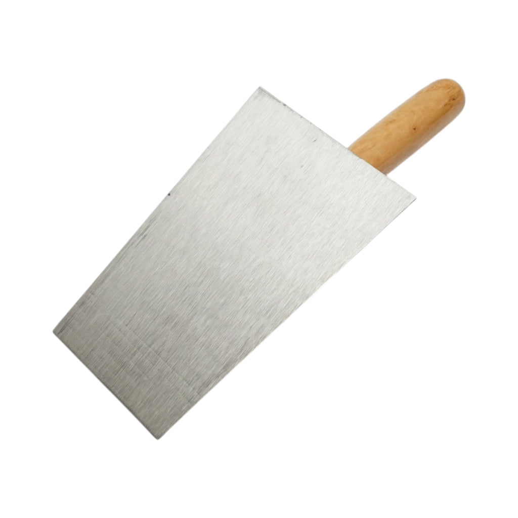 Frattazzo in acciaio inox con lama flessibile 200 × 125 × 100 mm