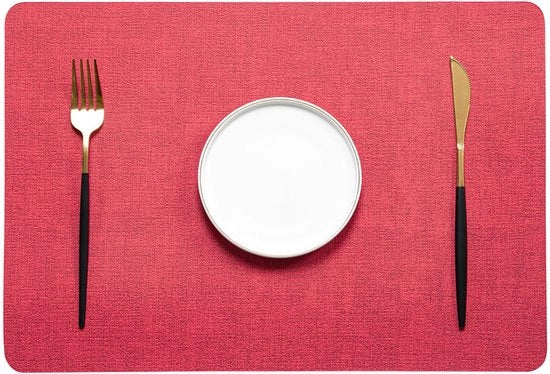 Set di 6 mattonelle per tavolo e supporti - Mattonella quadrata in tessuto - Resistente al calore - Impermeabile, resistente all'olio, antiscivolo - 43x30cm - Adatto per interni ed esterni