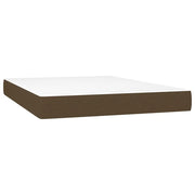 Materasso a Molle Insacchettate Rigidit¨¤ Media Marrone Scuro 140x200x20 cm