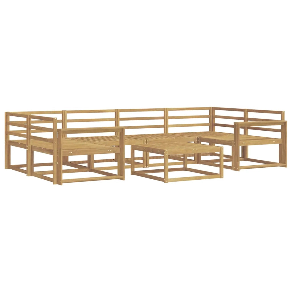 Set di divani da esterno 7 pcs Bianco 3386133