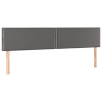 Testiere 2 pz Grigie 100x5x78/88 cm in Similpelle