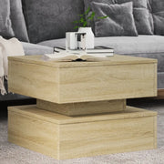 Tavolino da Salotto Gambe in Metallo Rovere Sonoma 50x50x40 cm 839856