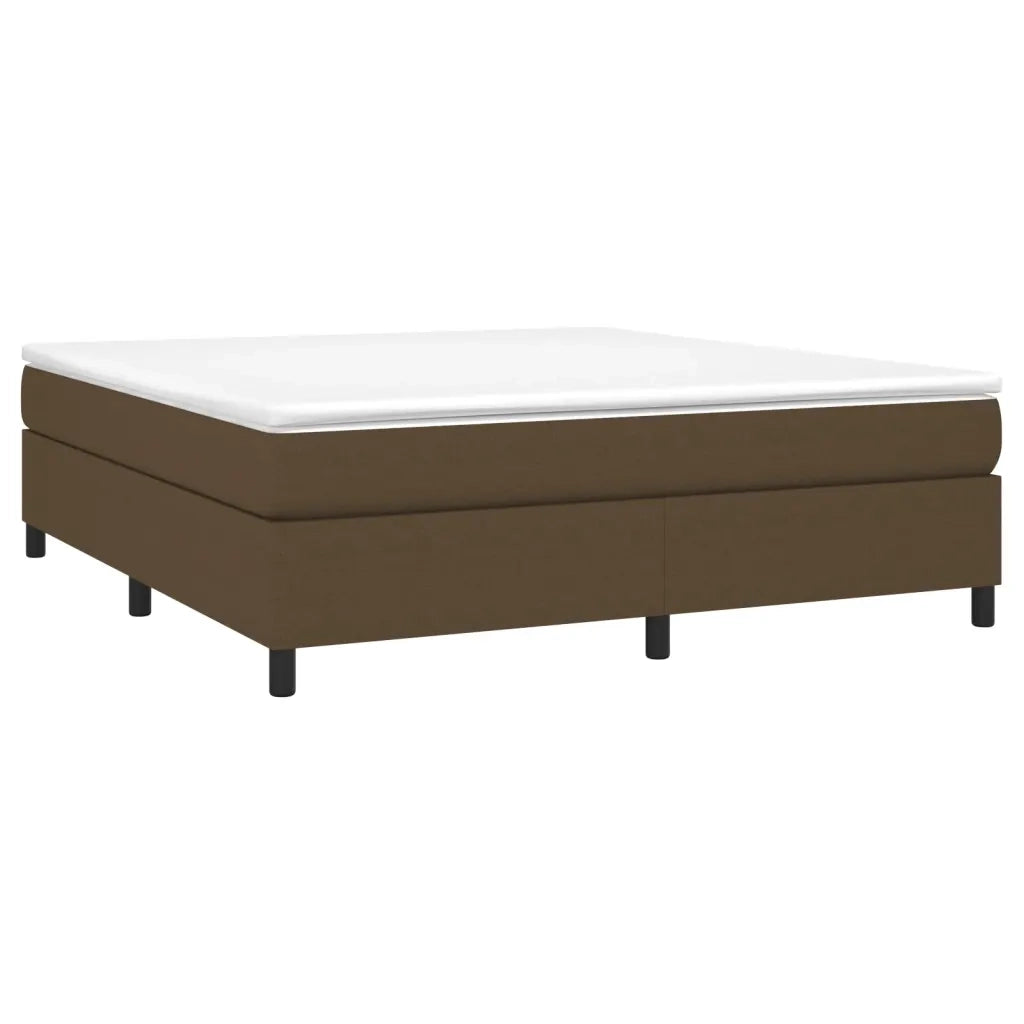 Letto matrimoniale | Letto per adulti | Struttura Letto a Rete a Molle Marrone Scuro 180x200 cm Tessuto