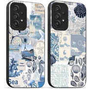 Copritelefono estivo con disegno collage - Samsung Galaxy A53 5G - Bumper in TPU silicona morbido - Ultradun - Disegno multicolore - 6,5 pollici - Copritelefono