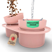 Set a 3 pezzi, ciotola alimentare alta, ciotola alimentare ergonomico, ciotola per bere, ciotola alimentare doppia, gatto, ciotola alimentare, ciotola per cani, ciotola per gatti in ceramica, ciotola alimentare per cani