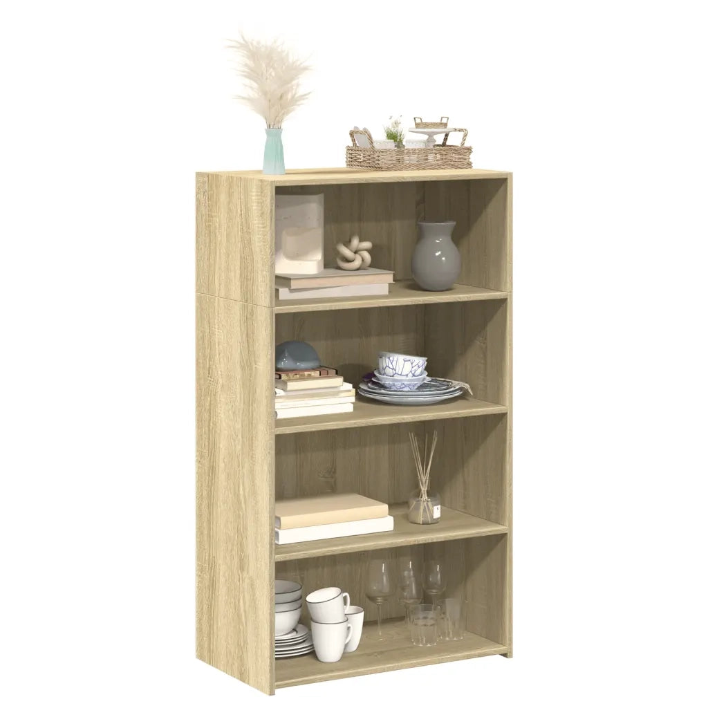 Credenza-Buffet-Armadio da cucina Rovere Sonoma 70x41x124 cm in Legno Multistrato