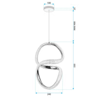 Lampada A Sospensione Led G077-3cpr Gold