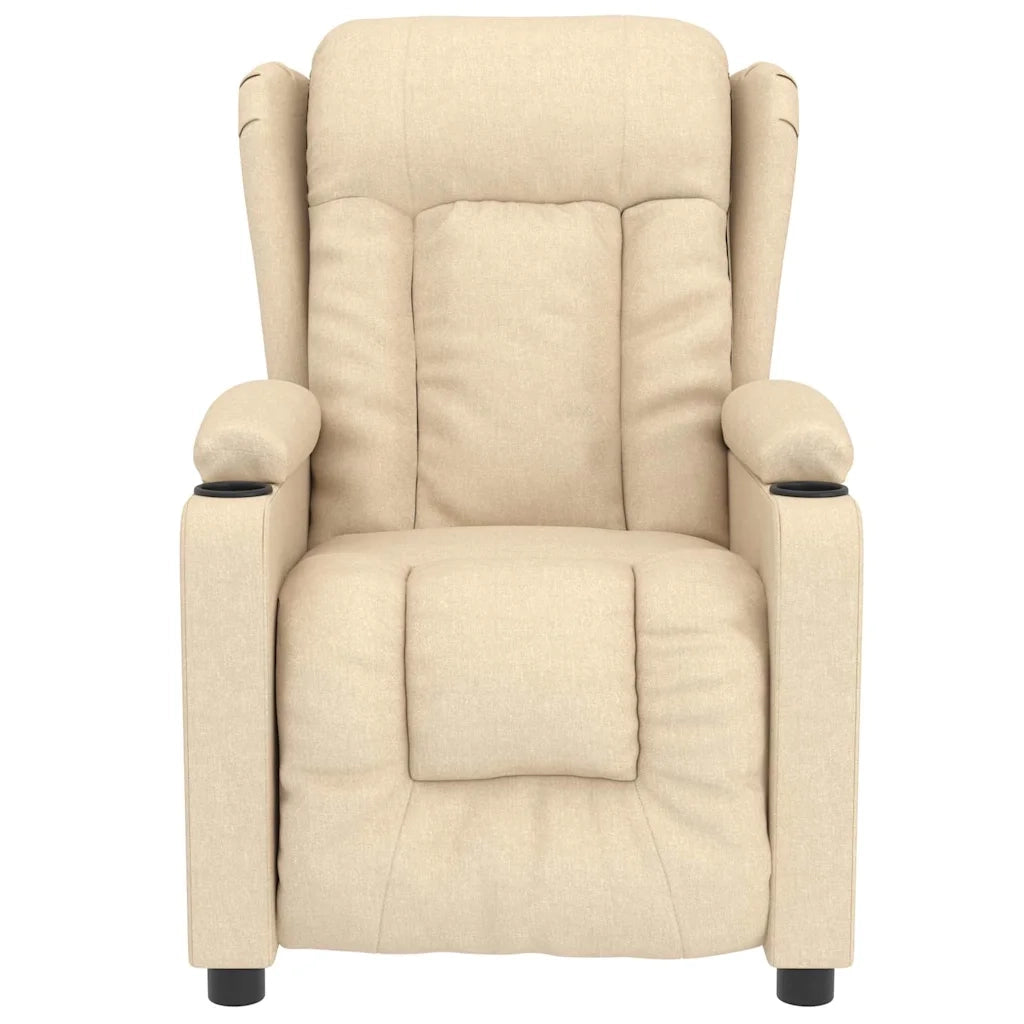 Divano Sedia-Poltrona Massaggiante Crema in Tessuto 372530