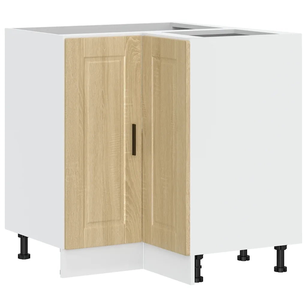 Base ad Angolo Cucina-Mobile Angolare da Cucina Porto Rovere Sonoma in Legno Multistrato