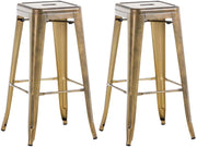 Coppia di sgabelli design industriale Joshua V2 oro