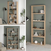 Libreria Wish estensibile angolare rovere 200h