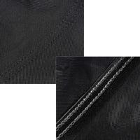 Toboli Telo copri barbecue 152x71x112cm in PVC impermeabile, nero, uso universale, lavabile