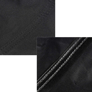 Toboli Telo copri barbecue 152x71x112cm in PVC impermeabile, nero, uso universale, lavabile